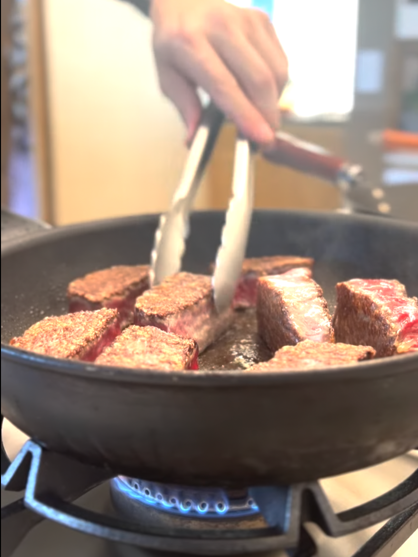 Before the pan gets hot. A few simple things I do before cooking Japanese Wagyu