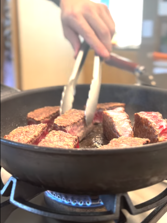 Before the pan gets hot. A few simple things I do before cooking Japanese Wagyu