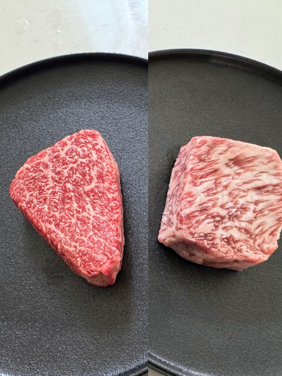 Both are A5 Japanese Wagyu. Different cuts. Which do you prefer?