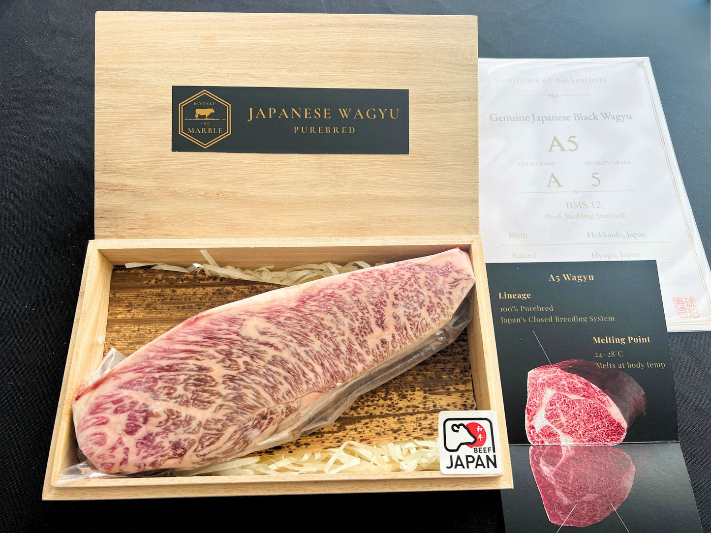 优质 A5 和牛西冷牛排 - 日本直送（整块/分块）
