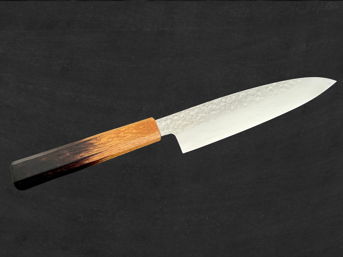 Kohaku Mo.V Hammered Damascus Knife Set