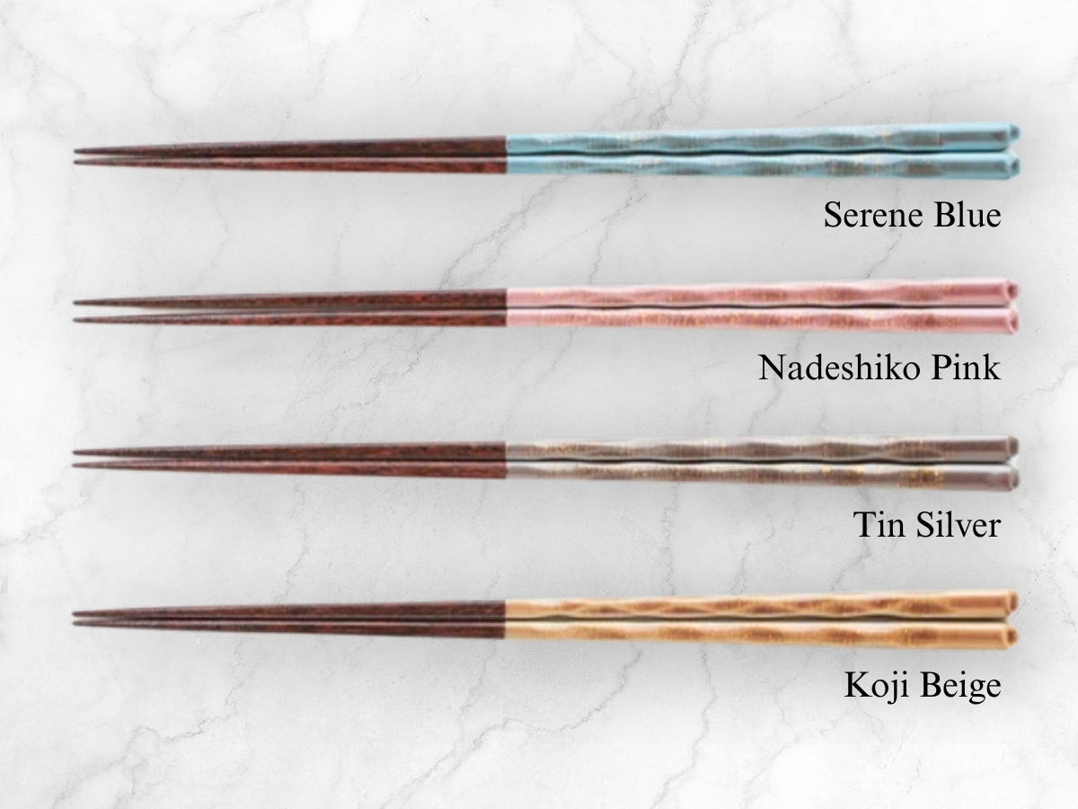 Hand-Painted Japanese Chopsticks & Rest Set (Gift Boxed)