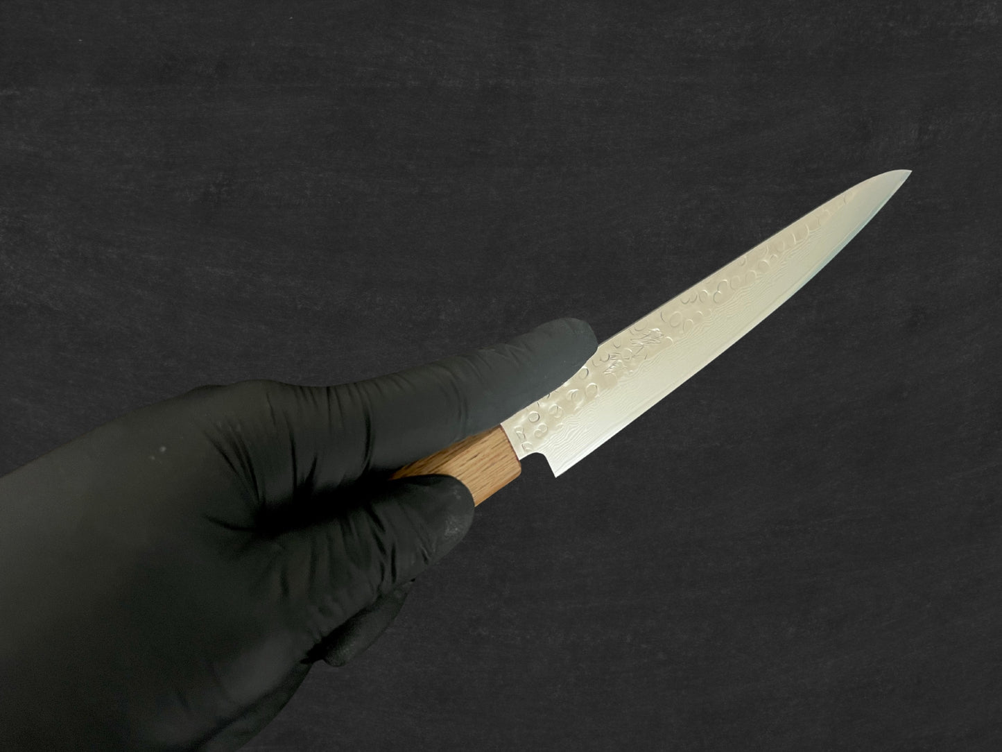 Kohaku Mo.V Hammered Damascus Knife Set