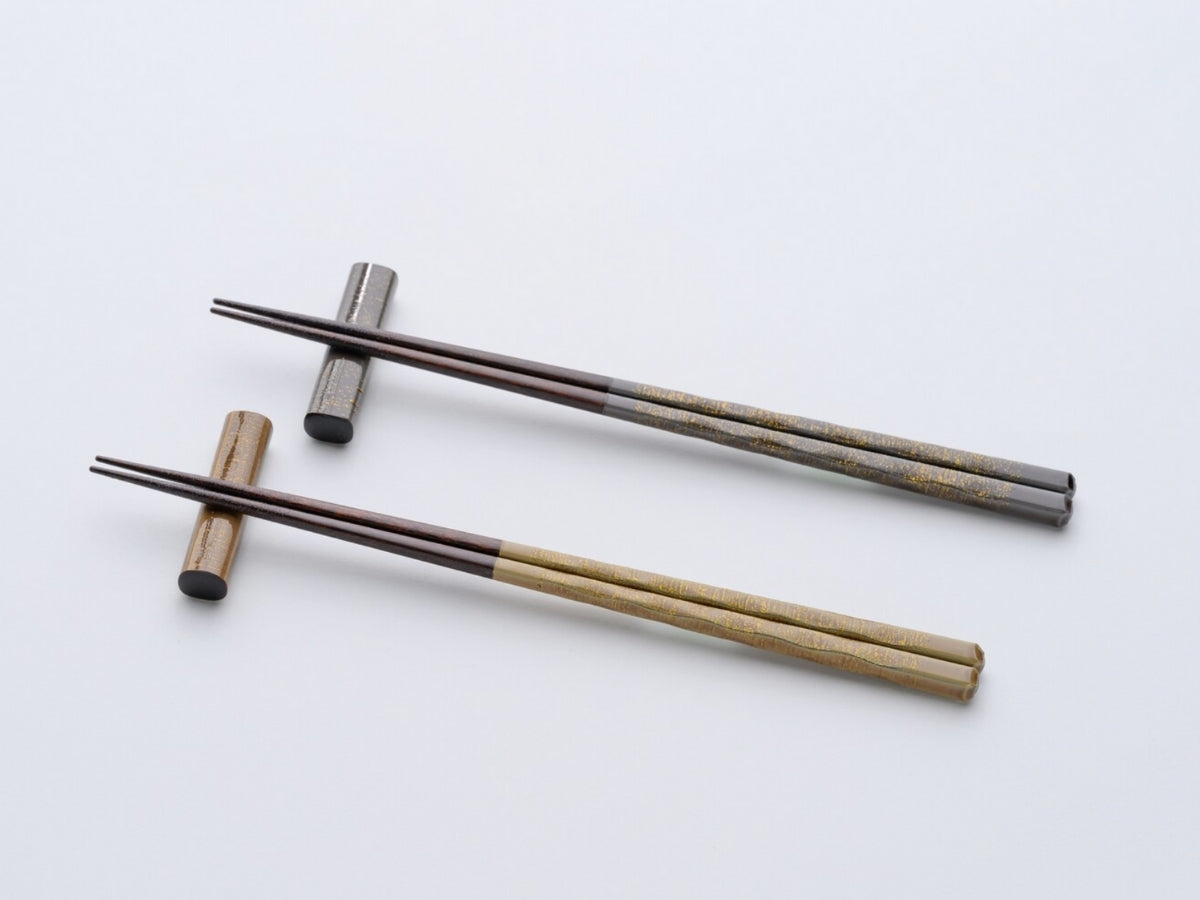 Hand-Painted Japanese Chopsticks & Rest Set (Gift Boxed)