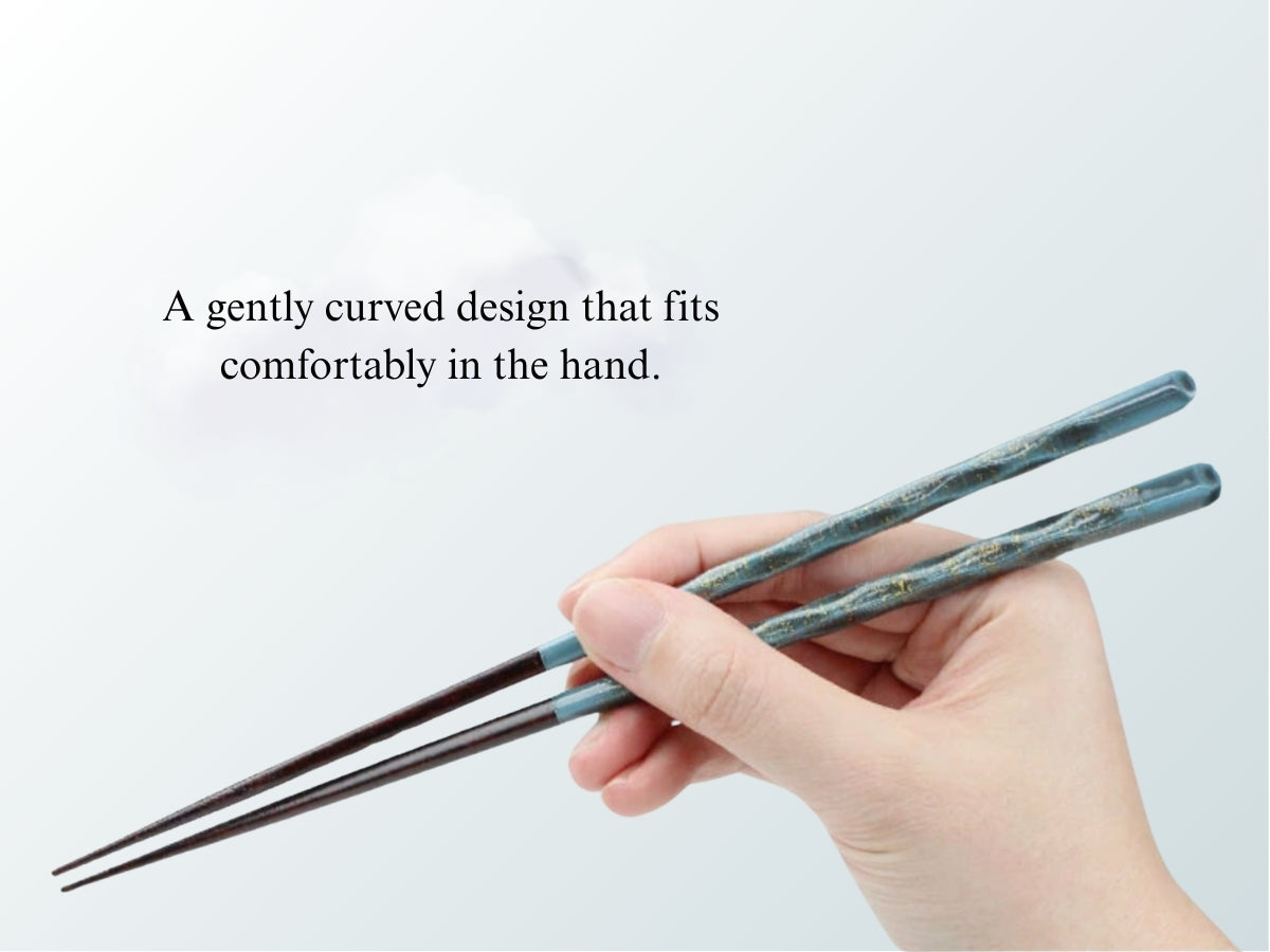 Hand-Painted Japanese Chopsticks & Rest Set (Gift Boxed)